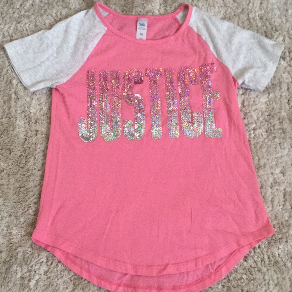 Justice Blush Pink shirt LIKE NEW